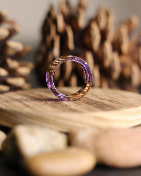Lavender Resin Ring