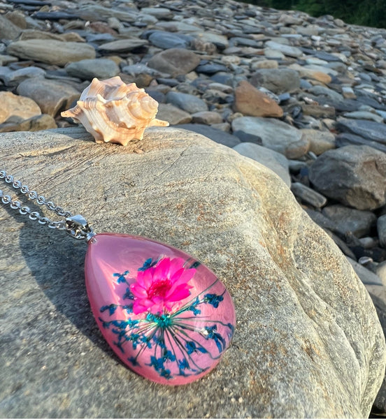 Peony Flower Necklace