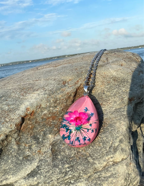 Peony Flower Necklace