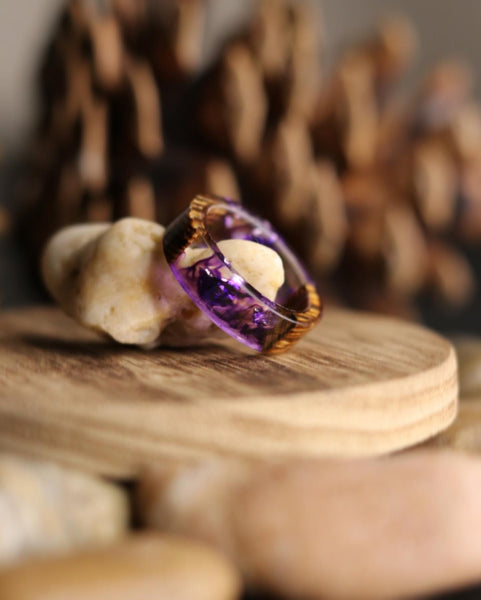 Lavender Resin Ring