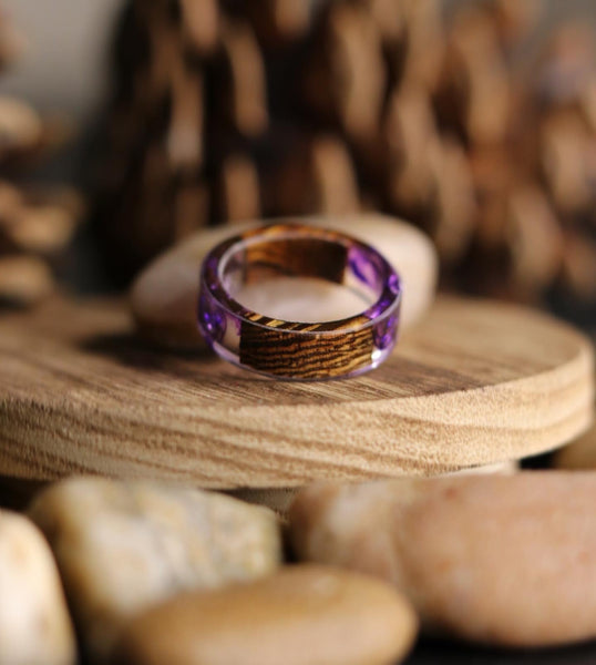 Lavender Resin Ring