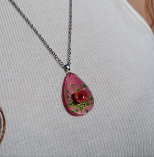 Rose Flower Necklace
